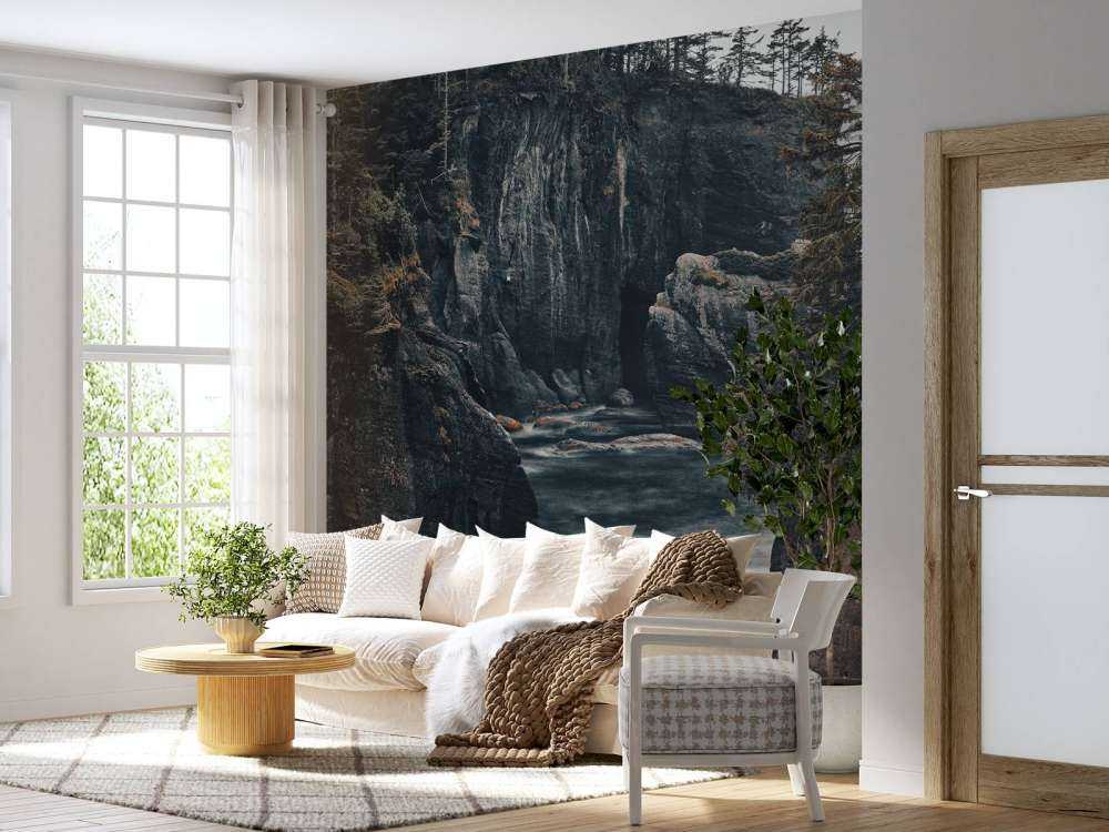 Raue Natur an der Küste