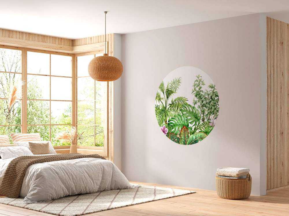 Tropische Pflanzen aus Aquarell