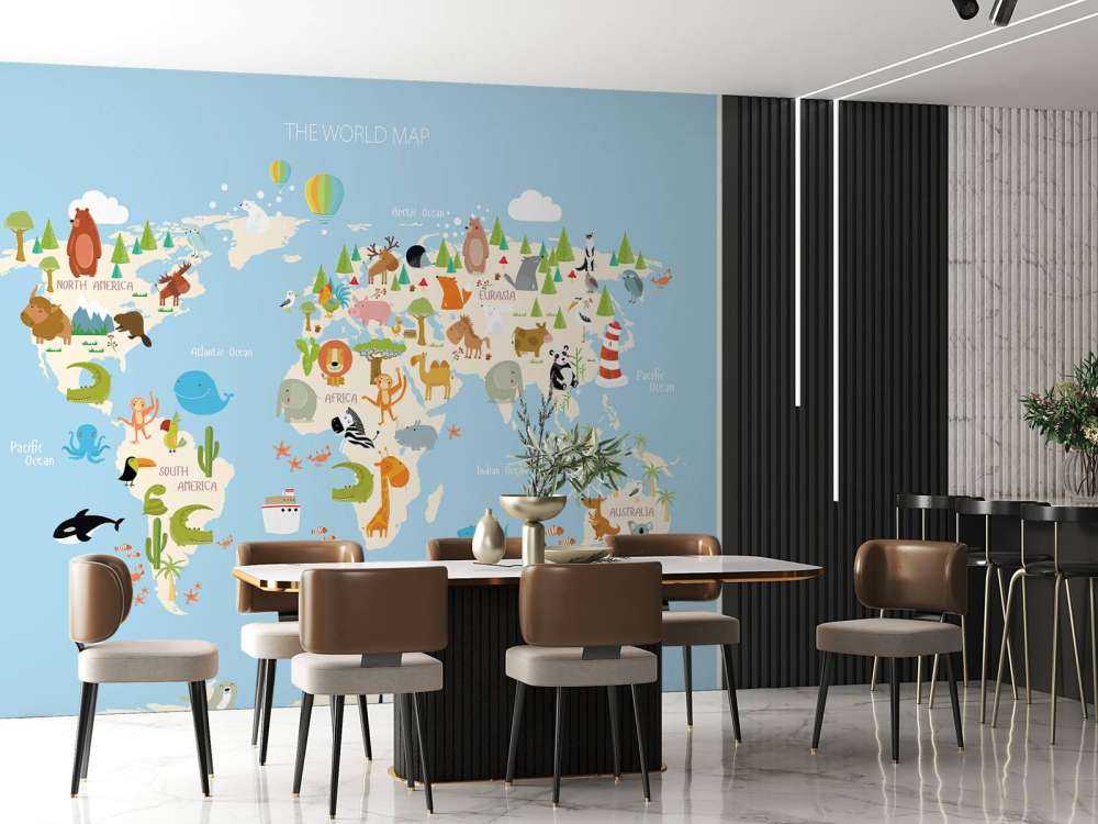 Karte der Welt