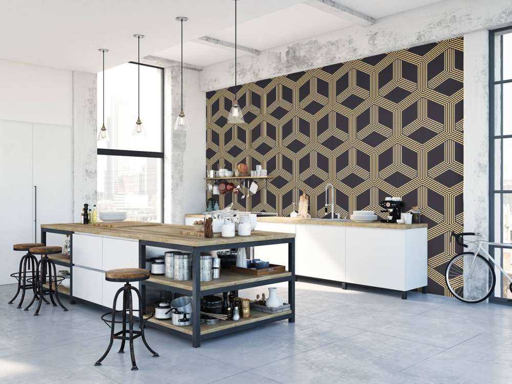 Illusionsmuster Art Deco