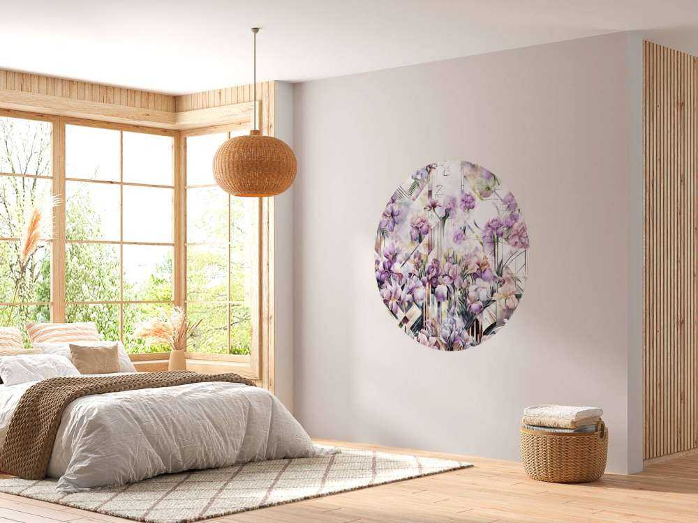 Riesige Aquarell-Iris lila