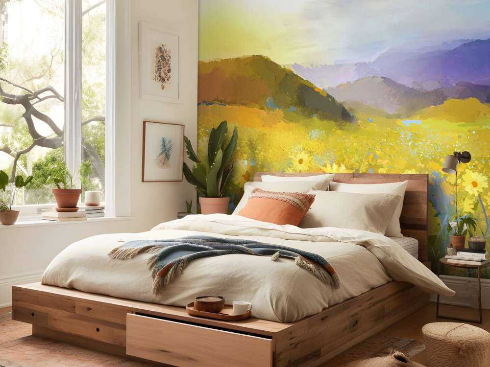 Ölgemäldes Ländlicher Sonnenuntergang