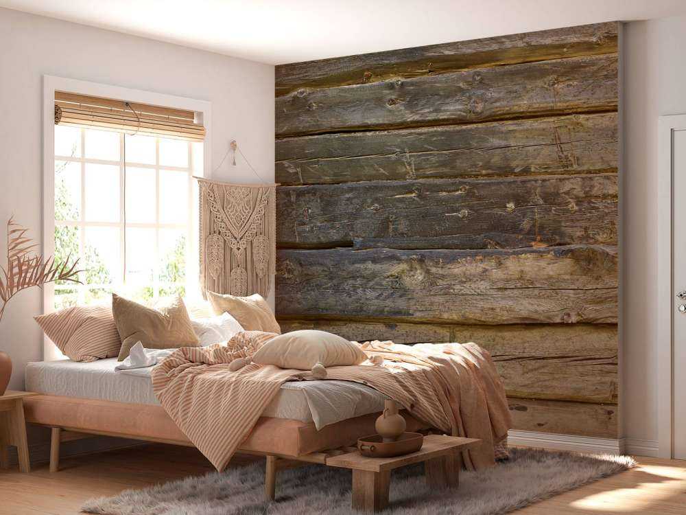 Blau gebranntes Holz