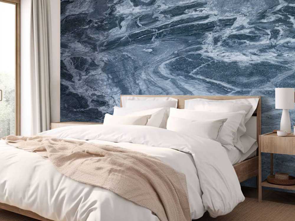 Marmor mit einem blauen Ton