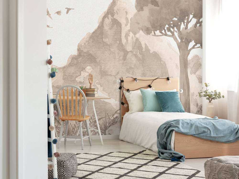 Berg in Aquarell