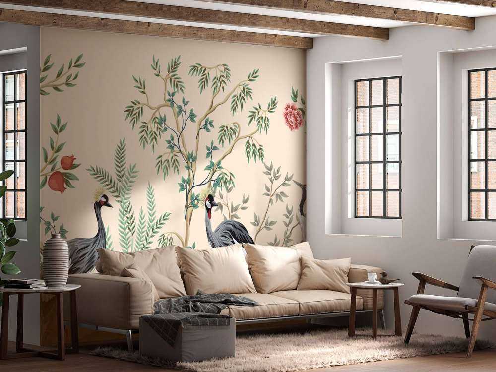 Illustration von Kränen