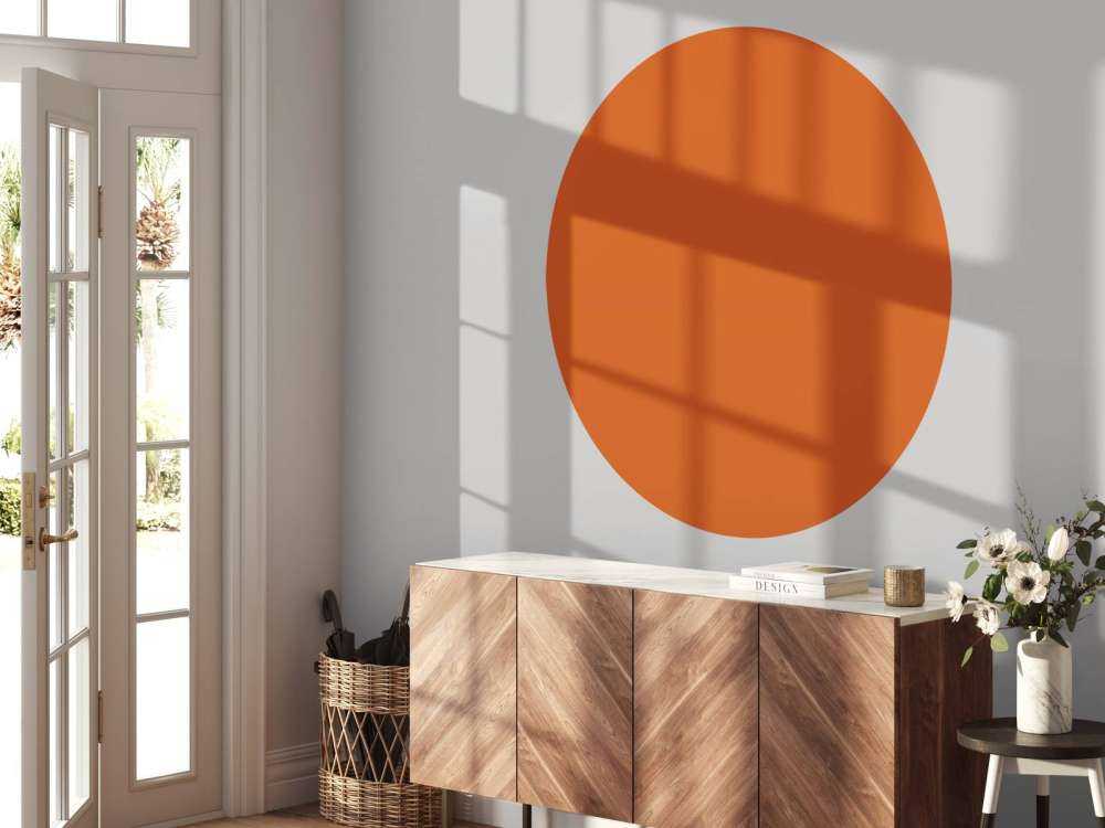 Dunkles Pastellorange