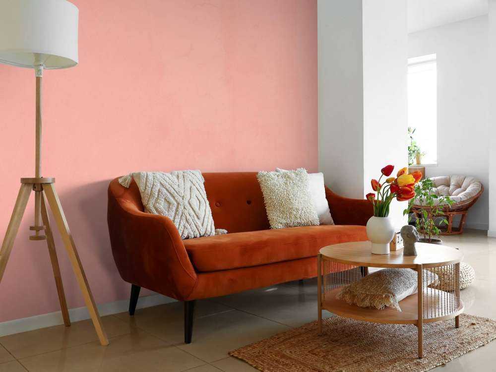Pastellrosa Beton