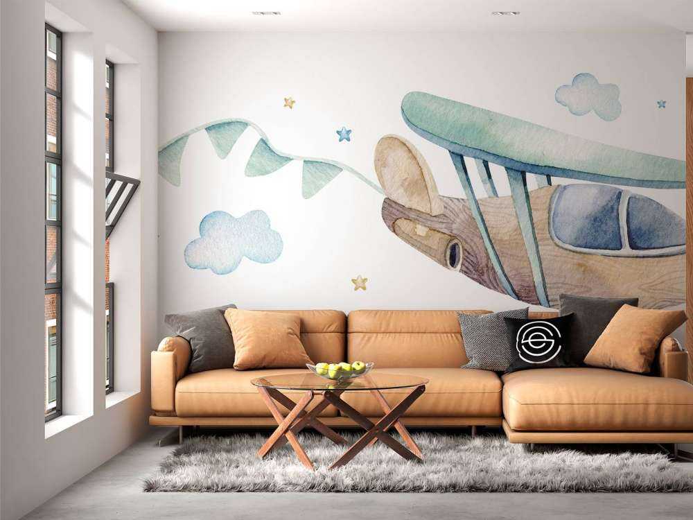 Aquarell-Flugzeug