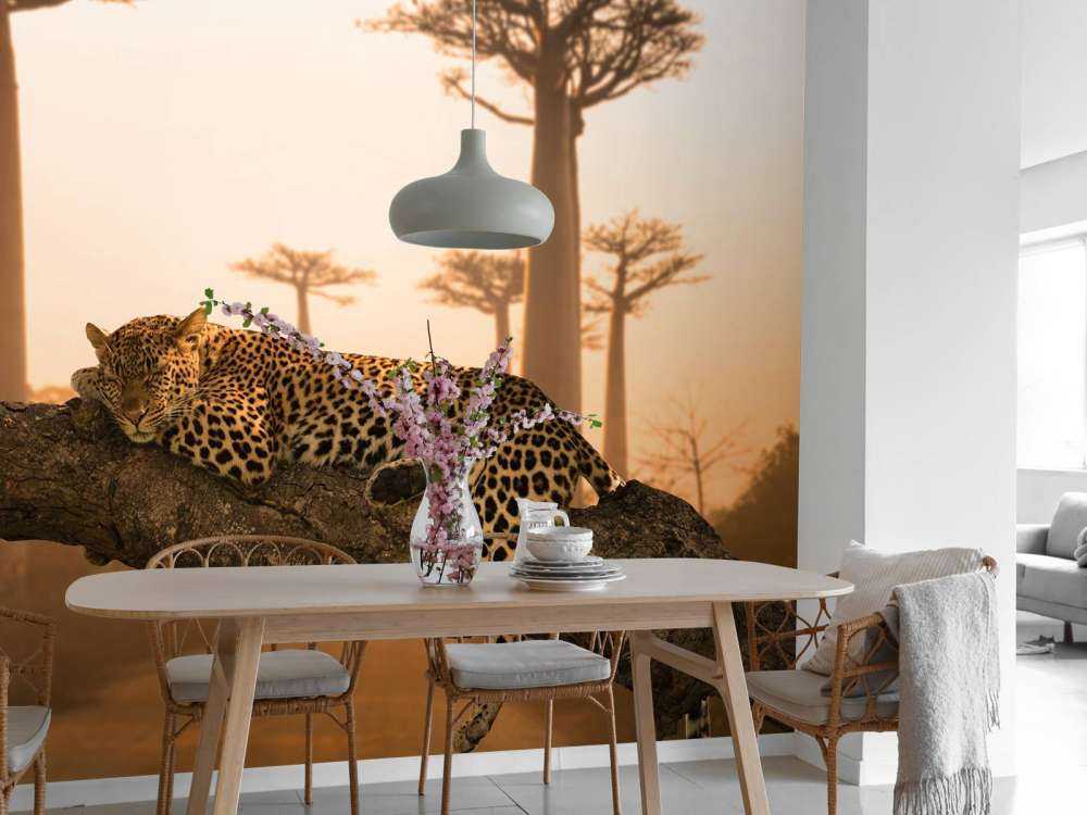 Schlafender Leopard