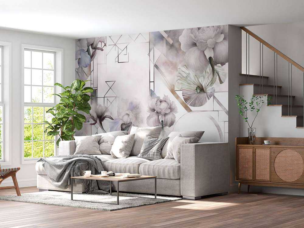 Aquarellgeometrie Beige