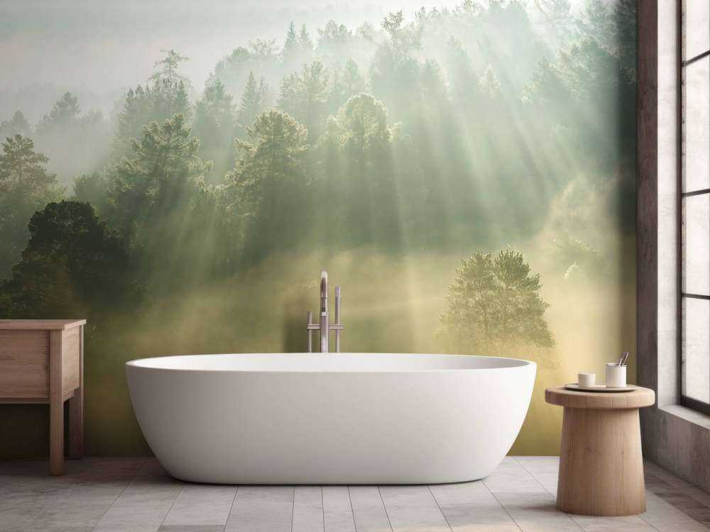 Sonnenaufgang zwischen den Hügeln