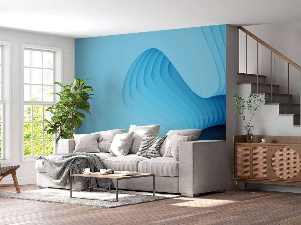 Abstrakt blau