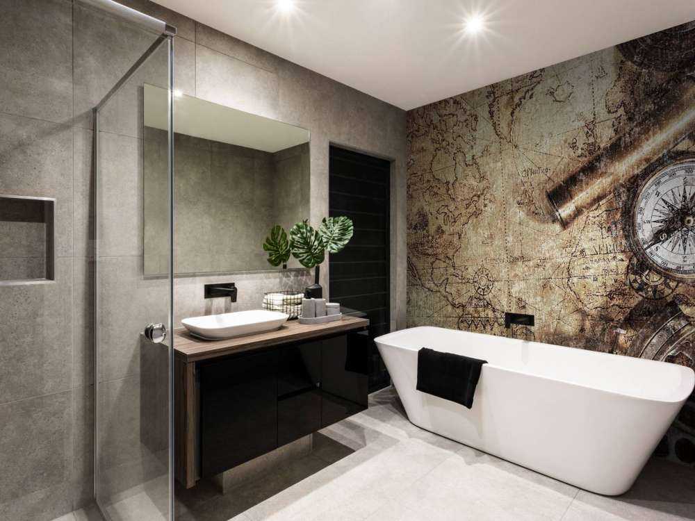 Weltkarte mit Kompass