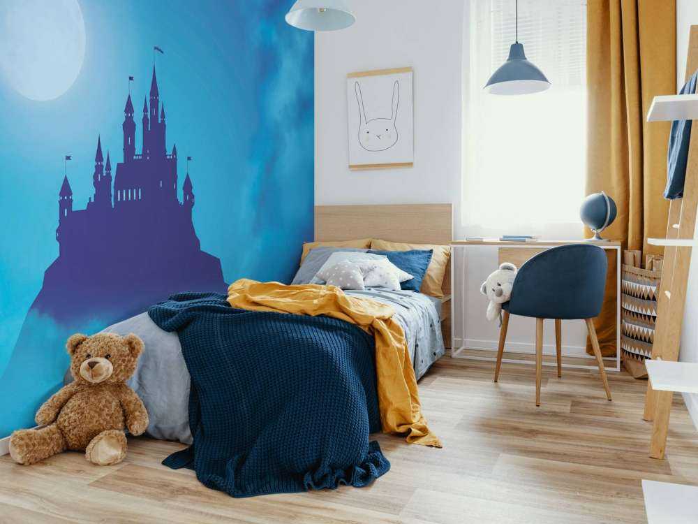 Schloss mit Mondlicht
