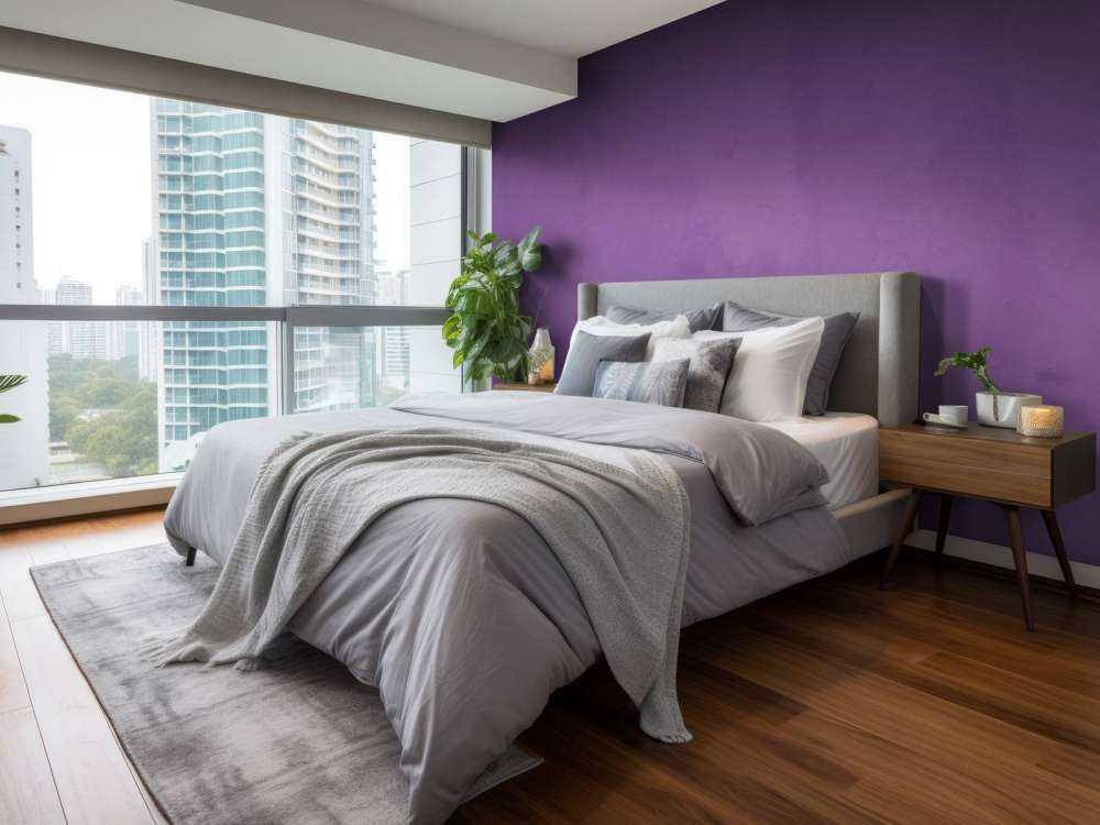 Maximal violetter Beton