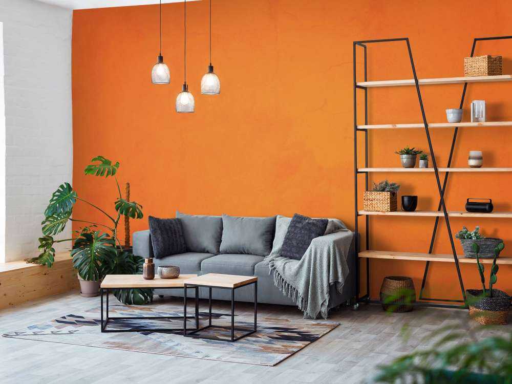 Orange farbe Beton