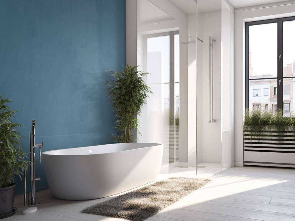 Schieferblauer Beton