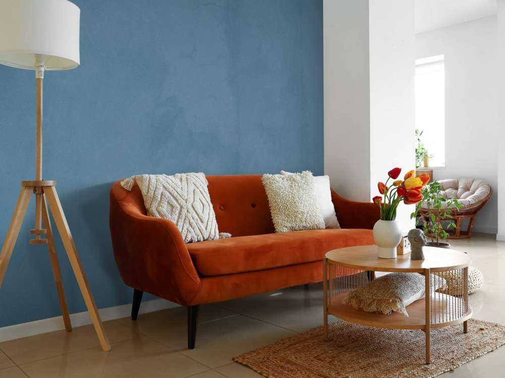 Schieferblauer Beton