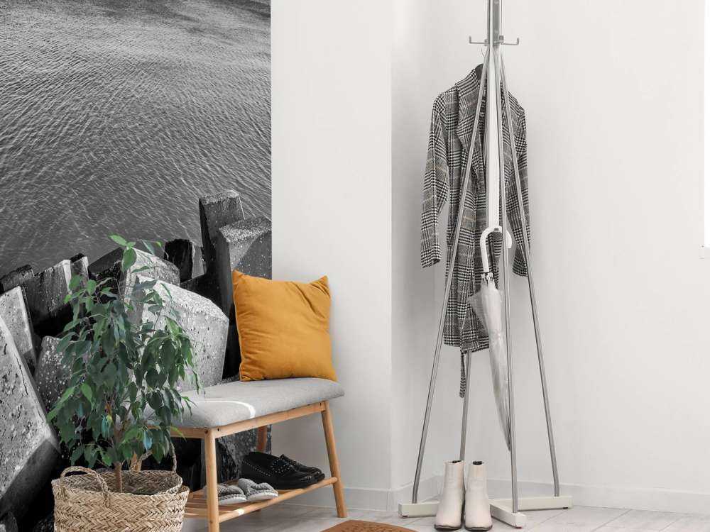 Betonsteine für den Hafen von Cadzand Bad 