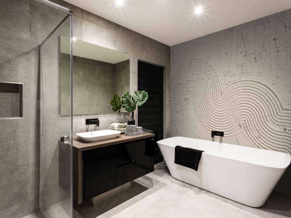 Zen Garden Textur in Leinen