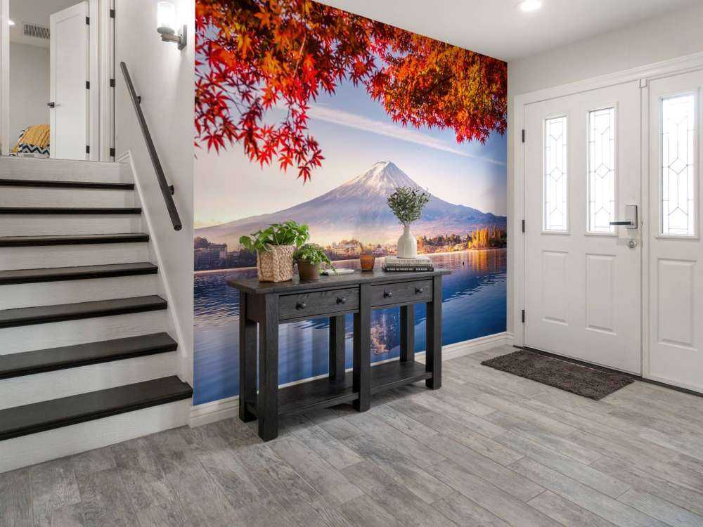 Der Berg Fuji im Herbst