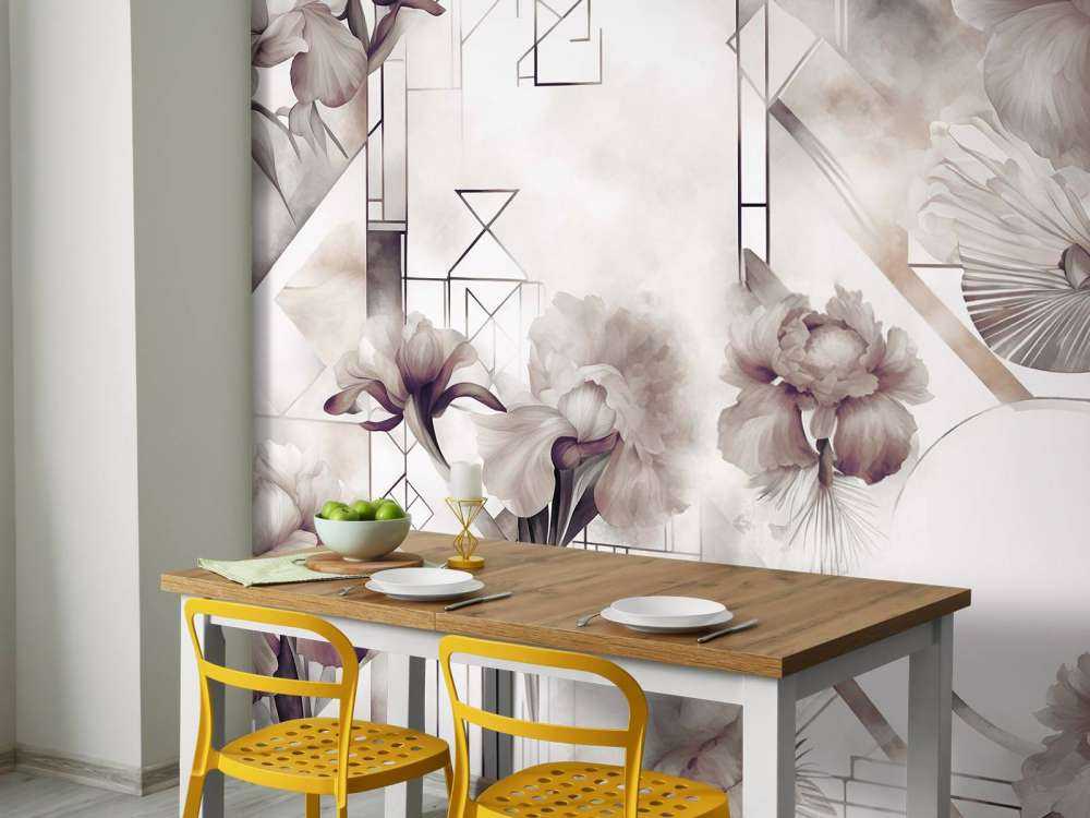 Aquarellgeometrie Braun