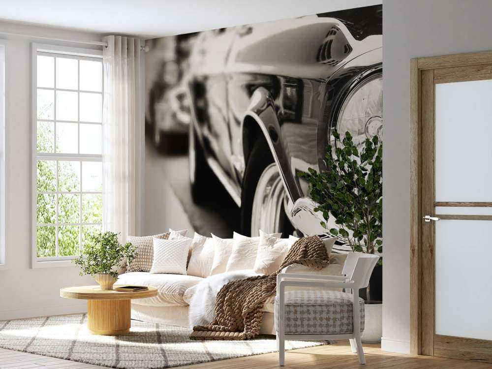 Oldtimer in einer Reihe