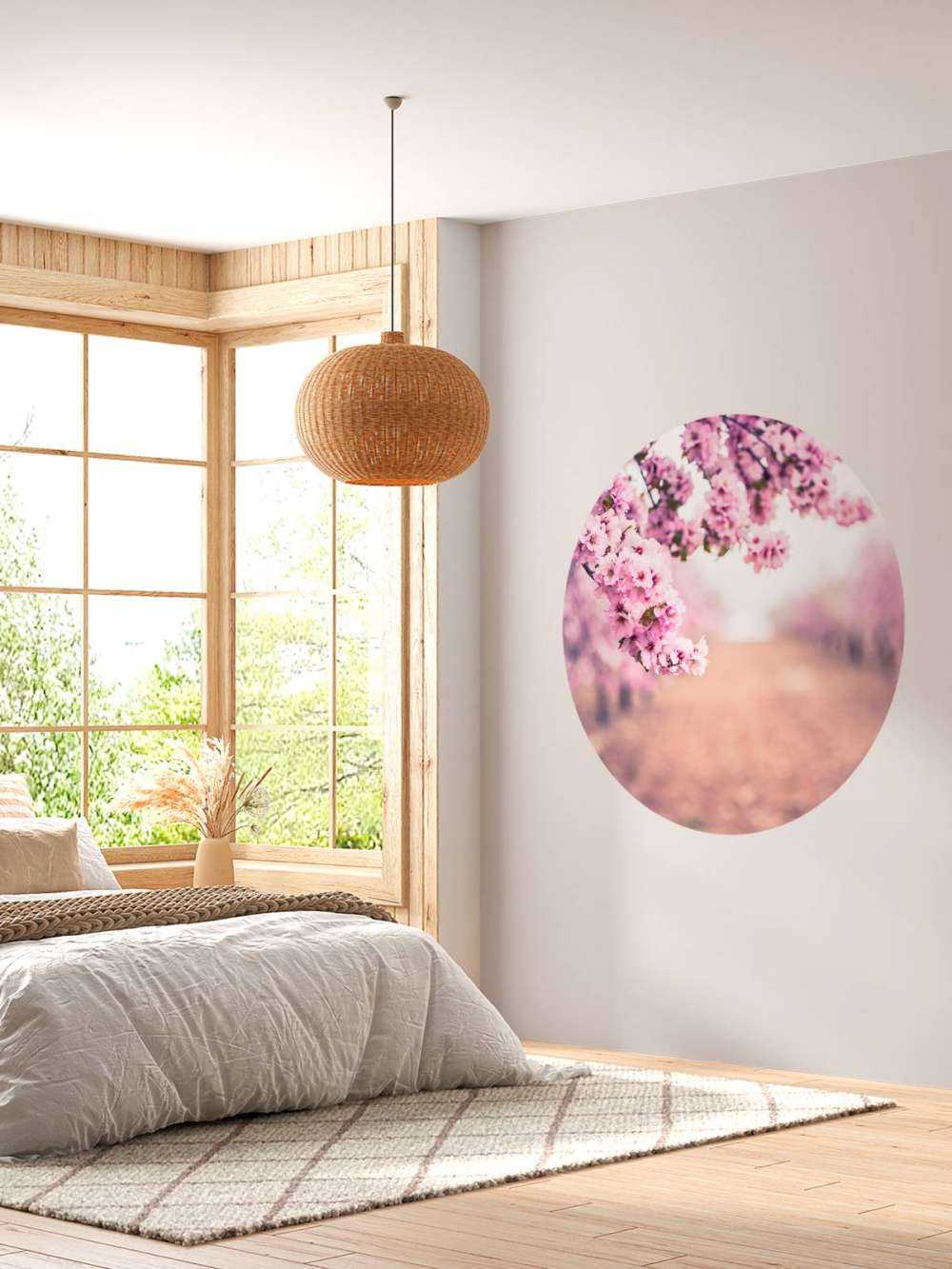 Lila japanische Blüten