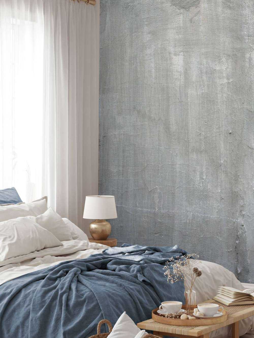 Graue Betonmauer