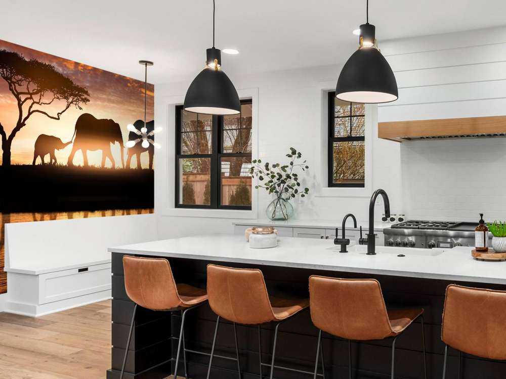 Elefanten in der Savanne