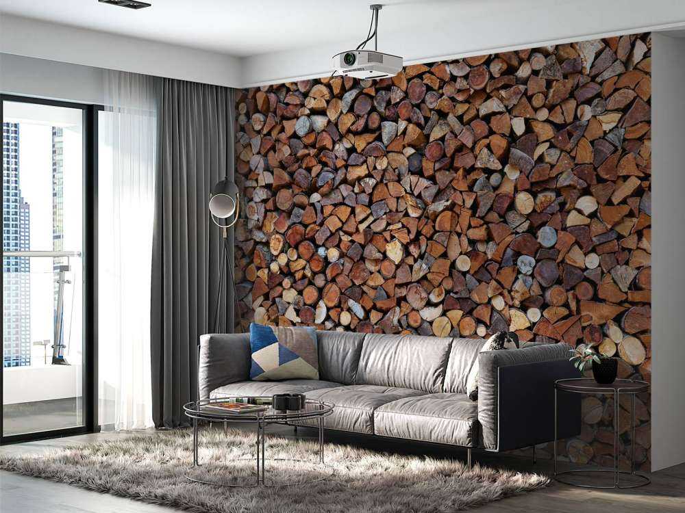 Gestapeltes Holz