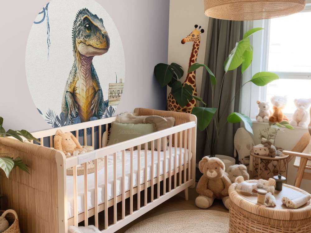 Baby-T-Rex im blauen Dschungel