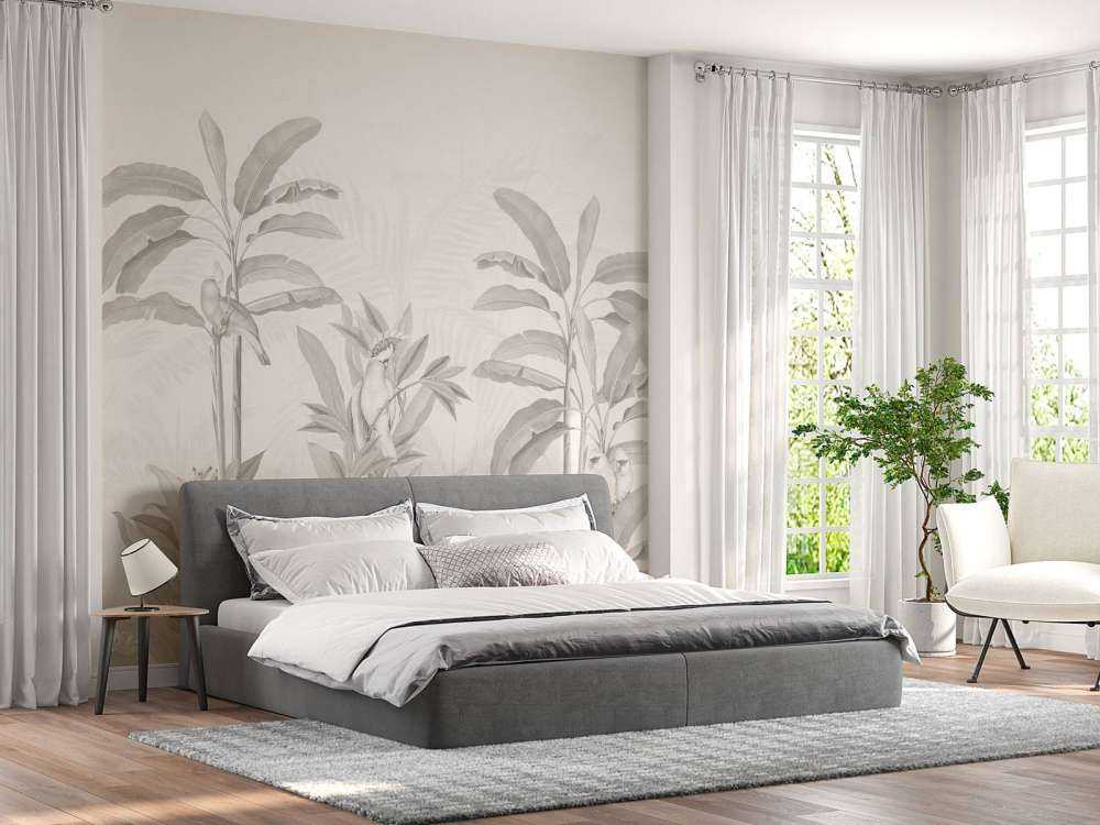 Vintage-Dschungellandschaft - sepia