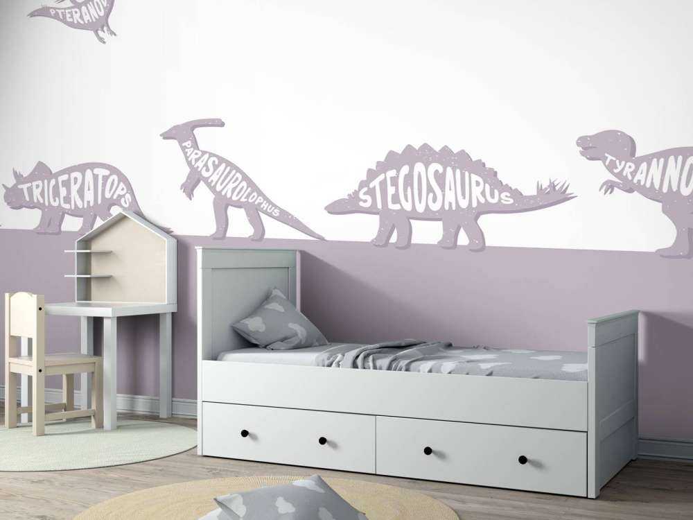 Dinos mit Text in rosa