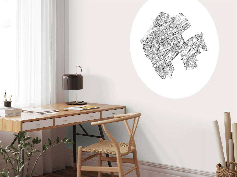 Karte von Den haag, weiß