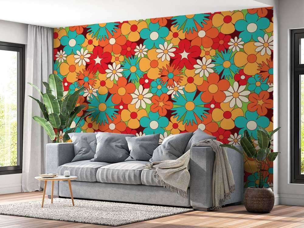 Blumen im Vintage Stil
