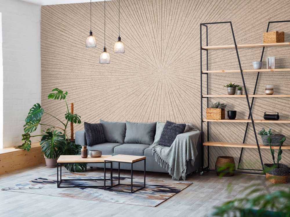 Textured Lines in Beige