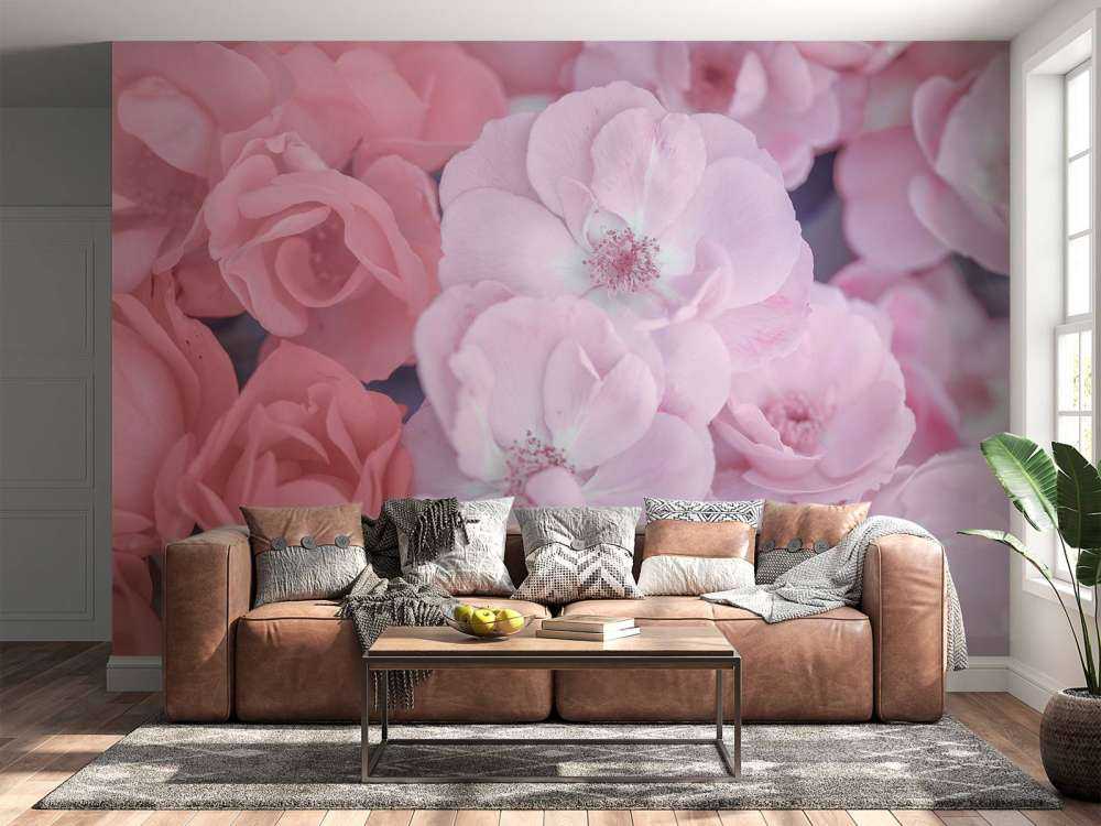 Rosa weinrote Blumen