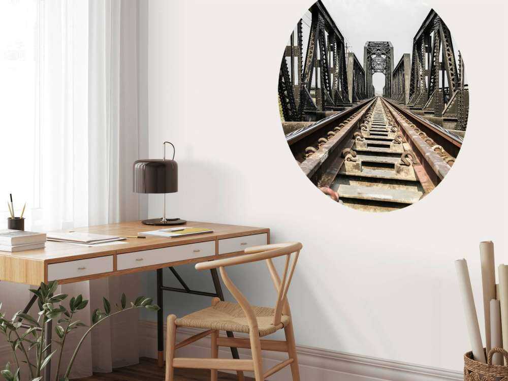 Eisenbahnbrücke aus Metall