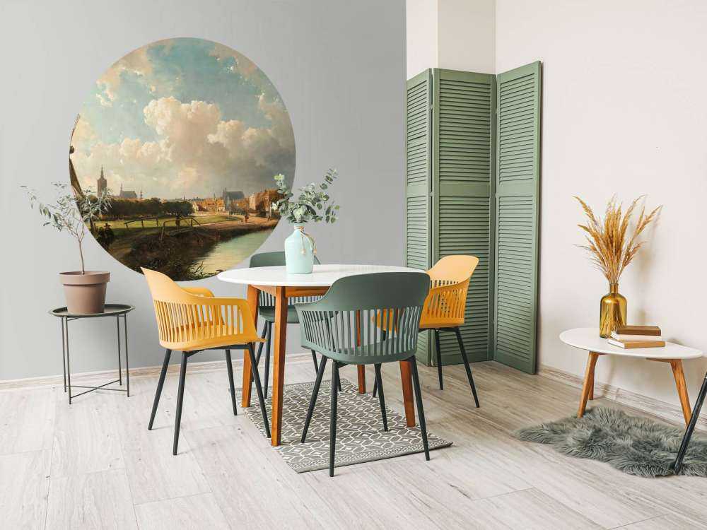 Blick auf Den Haag vom Delfter Kanal aus dem 17. Jahrhundert