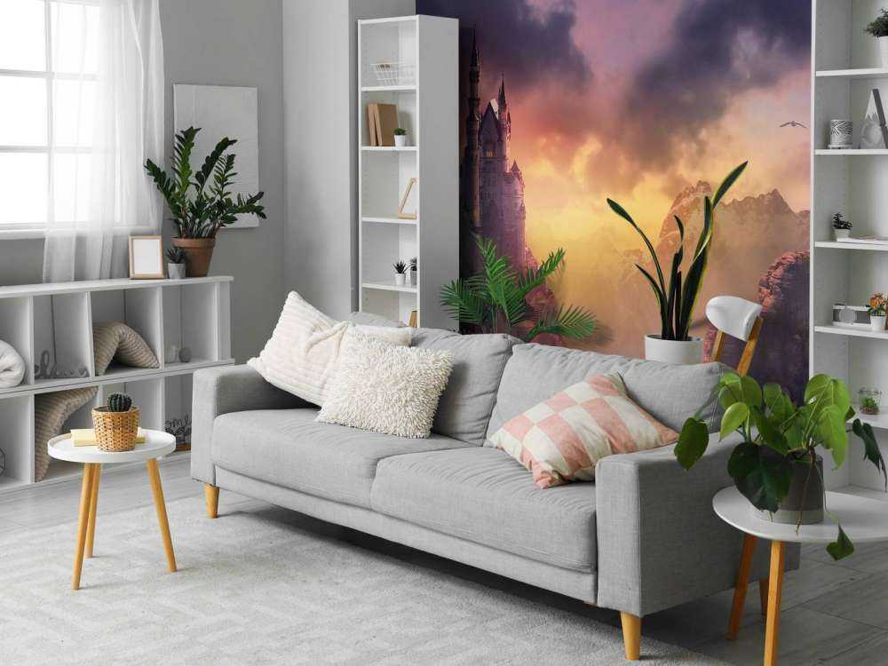 Schloss bei Sonnenuntergang