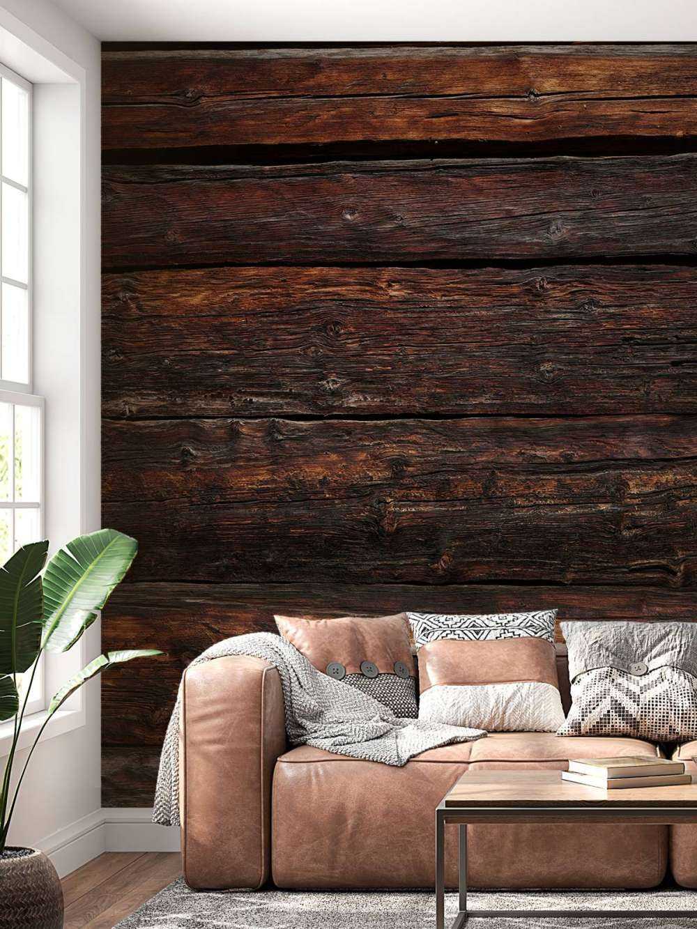 Verbranntes altes Holz