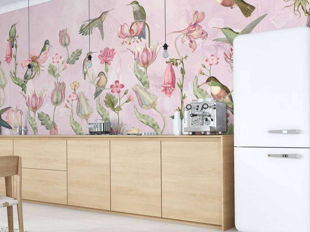 Frühling Kolibri Symphonie - Blütenrose