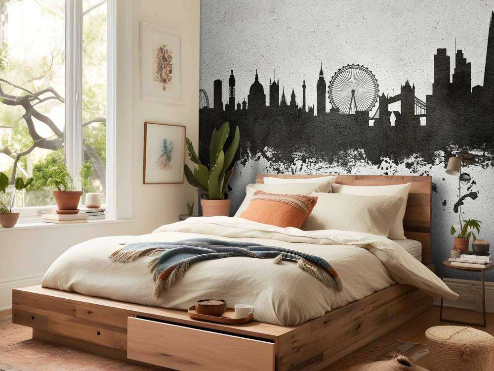 Aquarell-Skyline, London