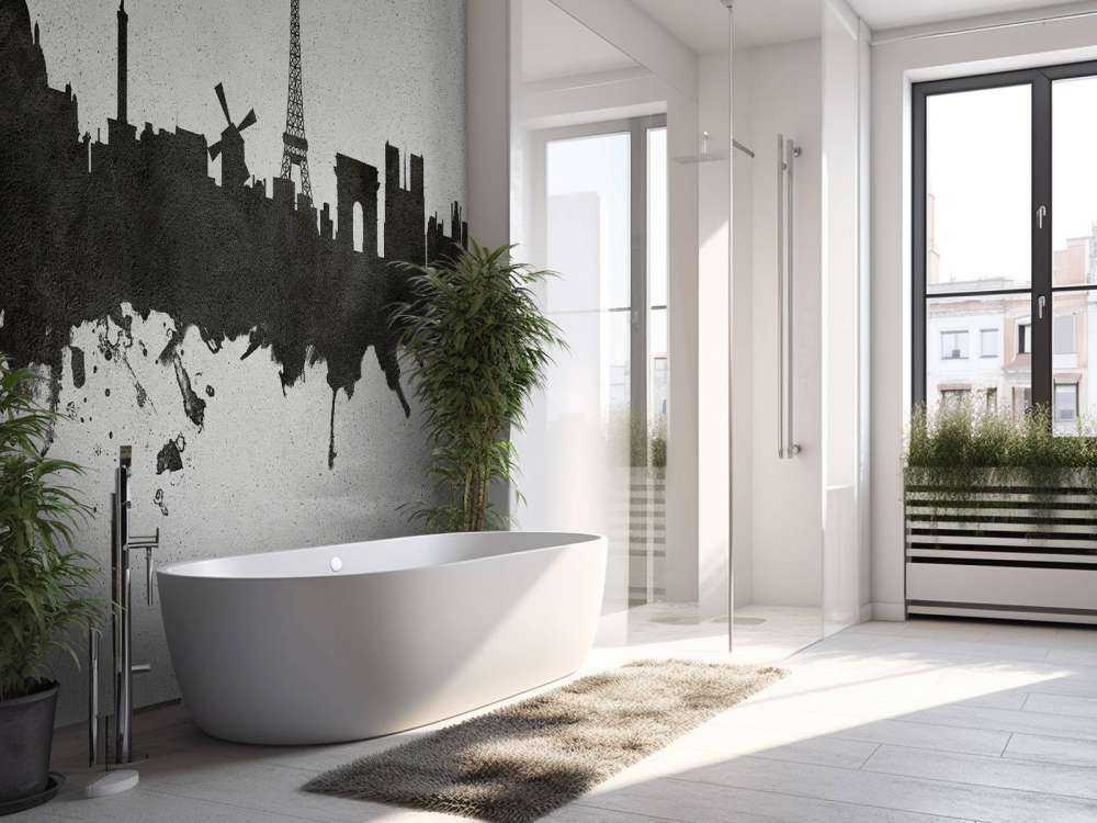 Aquarell-Skyline, Paris