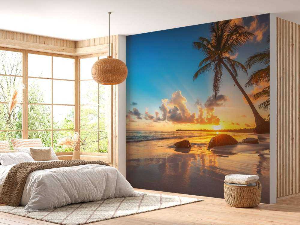 Palmen bei Sonnenuntergang