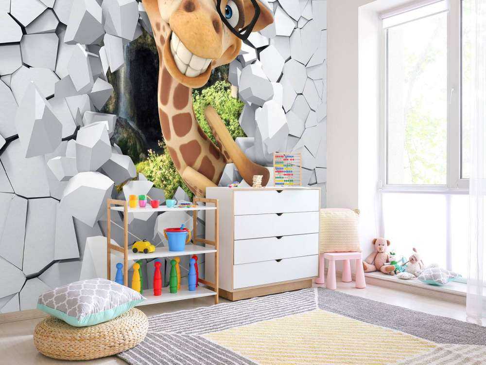Lustige Giraffe