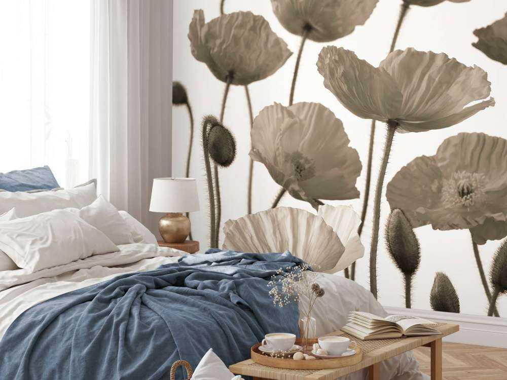Dunkle Mohnblumen