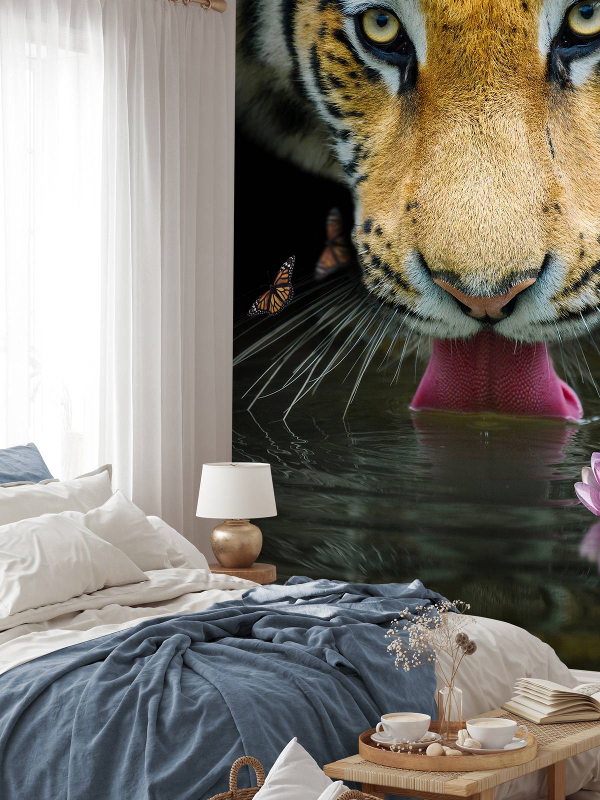 Dschungel Tiger Porträt - Fototapete, image size:1200x1600